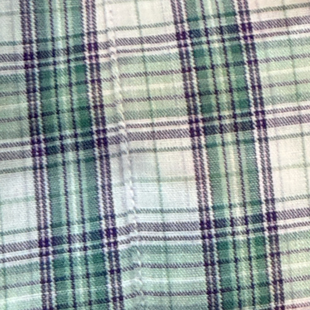 GANT Teal Plaid Blazers Oxford Button Down Shirt Size 16/33 NWT Vintage - Picture 3 of 7